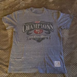 SF 49ers vs Broncos super bowl tee 1990